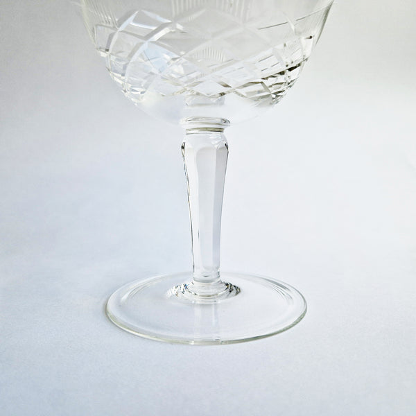 Vintage Italian champagne coupes set (2 sets of 6 available)
