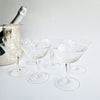 Vintage Italian champagne coupes set (2 sets of 6 available)