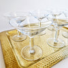 Mid-century Italian champagne glasses (set of 6)