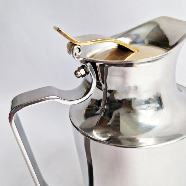 Vintage stainless steel thermos jug by Balzano