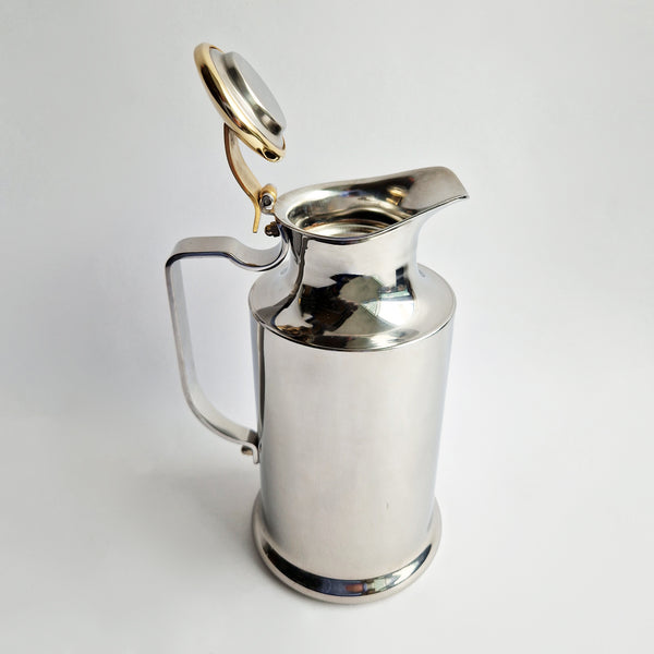 Vintage stainless steel thermos jug by Balzano