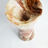 Vintage Italian onyx conical vase