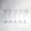 Vintage Italian crystal champagne flutes