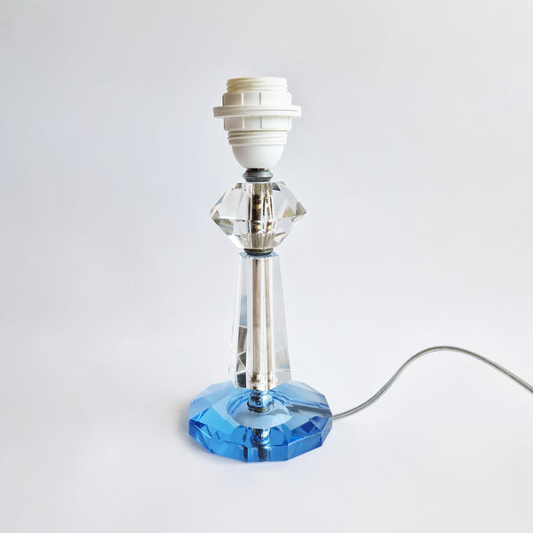 Mid-century Italian cut-glass table lamp