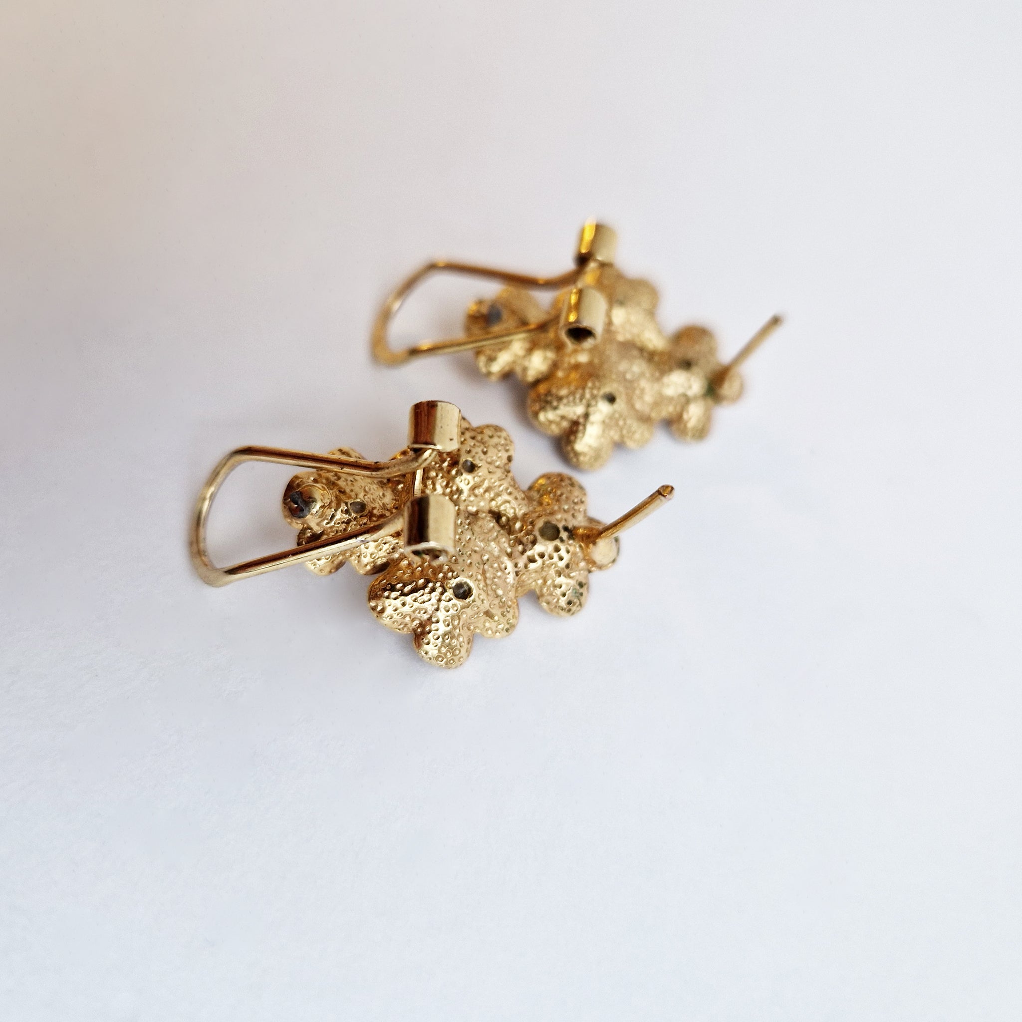 Vintage Italian flower earrings