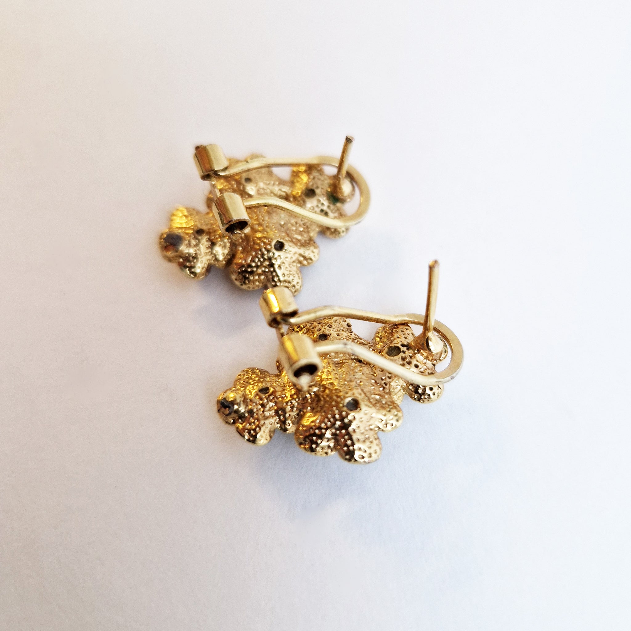 Vintage Italian flower earrings