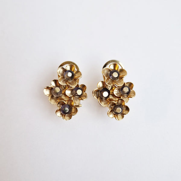 Vintage Italian flower earrings