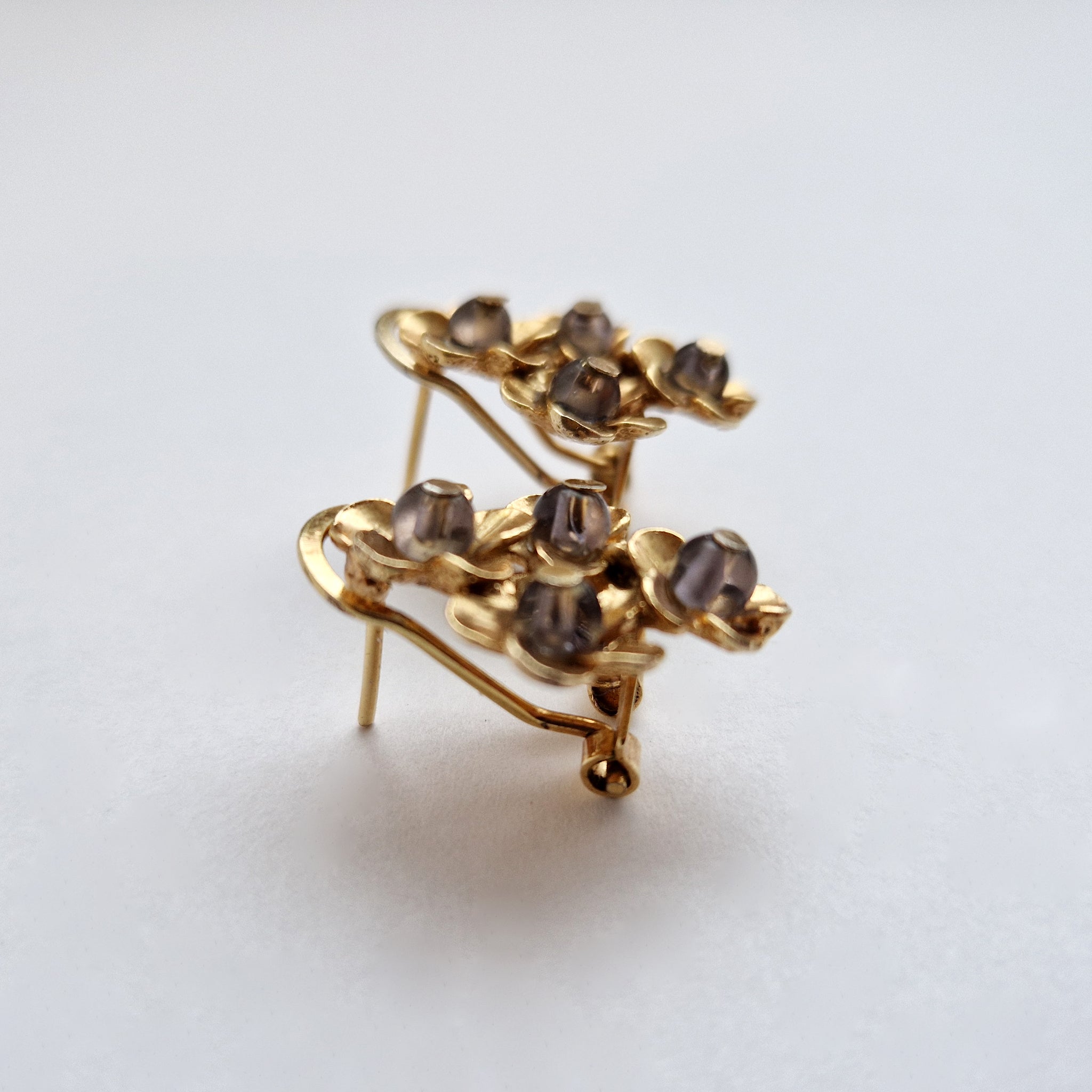 Vintage Italian flower earrings