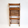 Mid-century Italian wooden folding chair