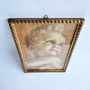 Vintage print of child with gilded frame