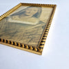 Vintage print of lady with gilded frame