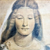 Vintage print of lady with gilded frame