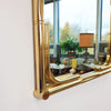 1970s Italian gilded faux bamboo mirror