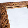 Vintage gilded wooden-framed mirror