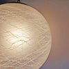 Vintage Italian swirl glass globe hanging light