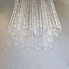 Vintage Italian glass chandelier in Venini style