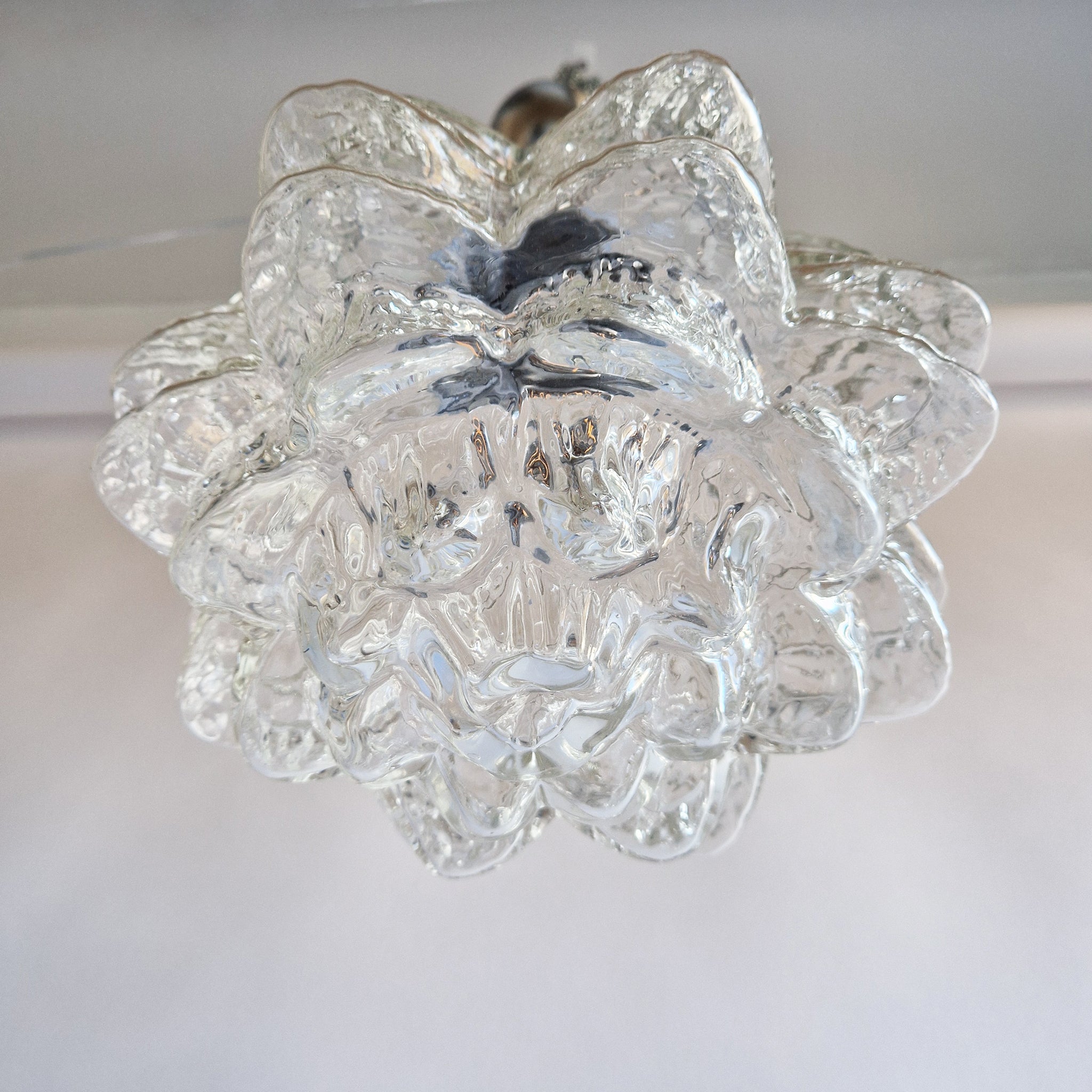 Vintage Italian glass hanging light