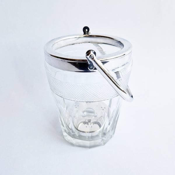 Vintage Italian glass ice bucket