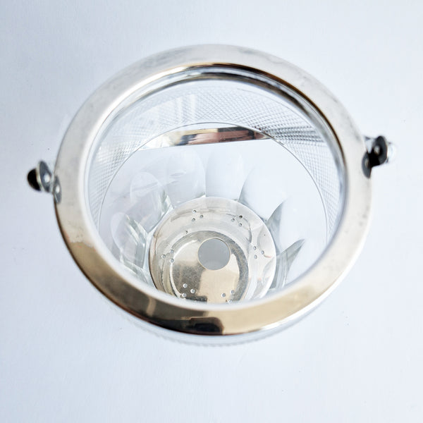 Vintage Italian glass ice bucket
