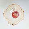 Vintage Italian glass bowl in Venetian style