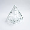 Vintage glass pyramid trinket box