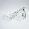 Vintage glass pyramid trinket box