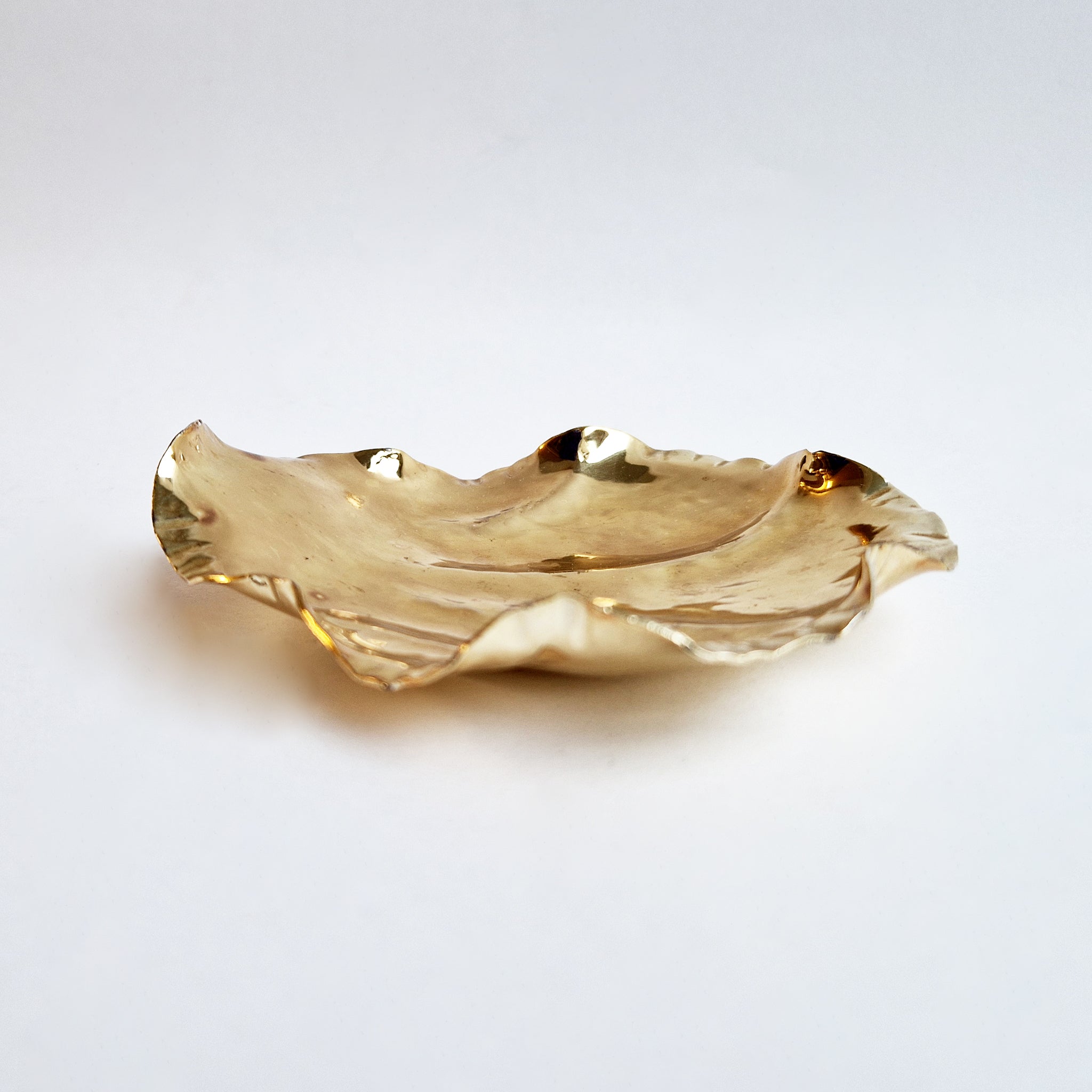 Vintage gold leaf trinket dish