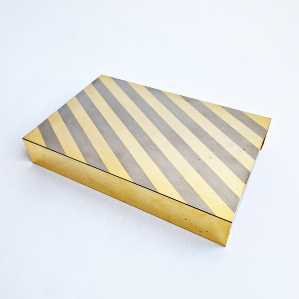 1980s Italian gold plated trinket box