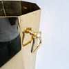 Vintage octagonal brass umbrella stand