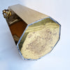 Vintage octagonal brass umbrella stand