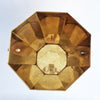 Vintage octagonal brass umbrella stand