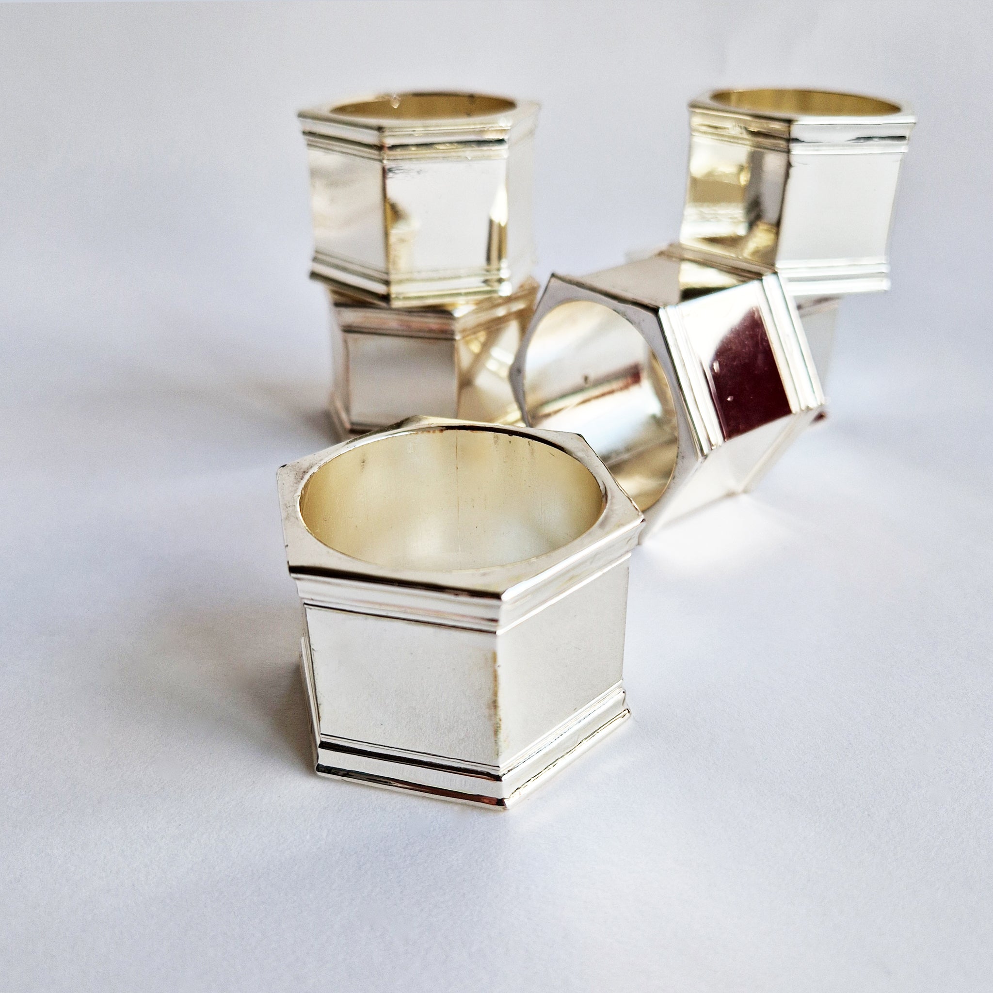 Vintage Italian napkin rings set