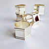 Vintage Italian napkin rings set