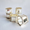 Vintage Italian napkin rings set