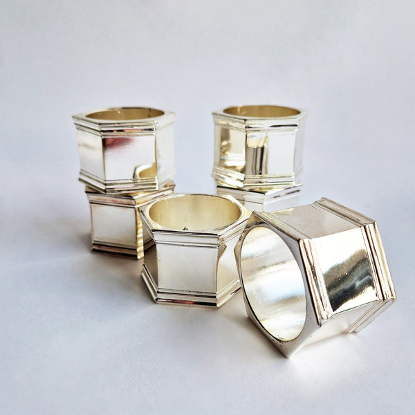 Vintage Italian napkin rings set
