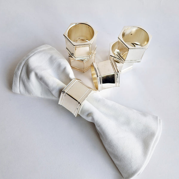 Vintage Italian napkin rings set