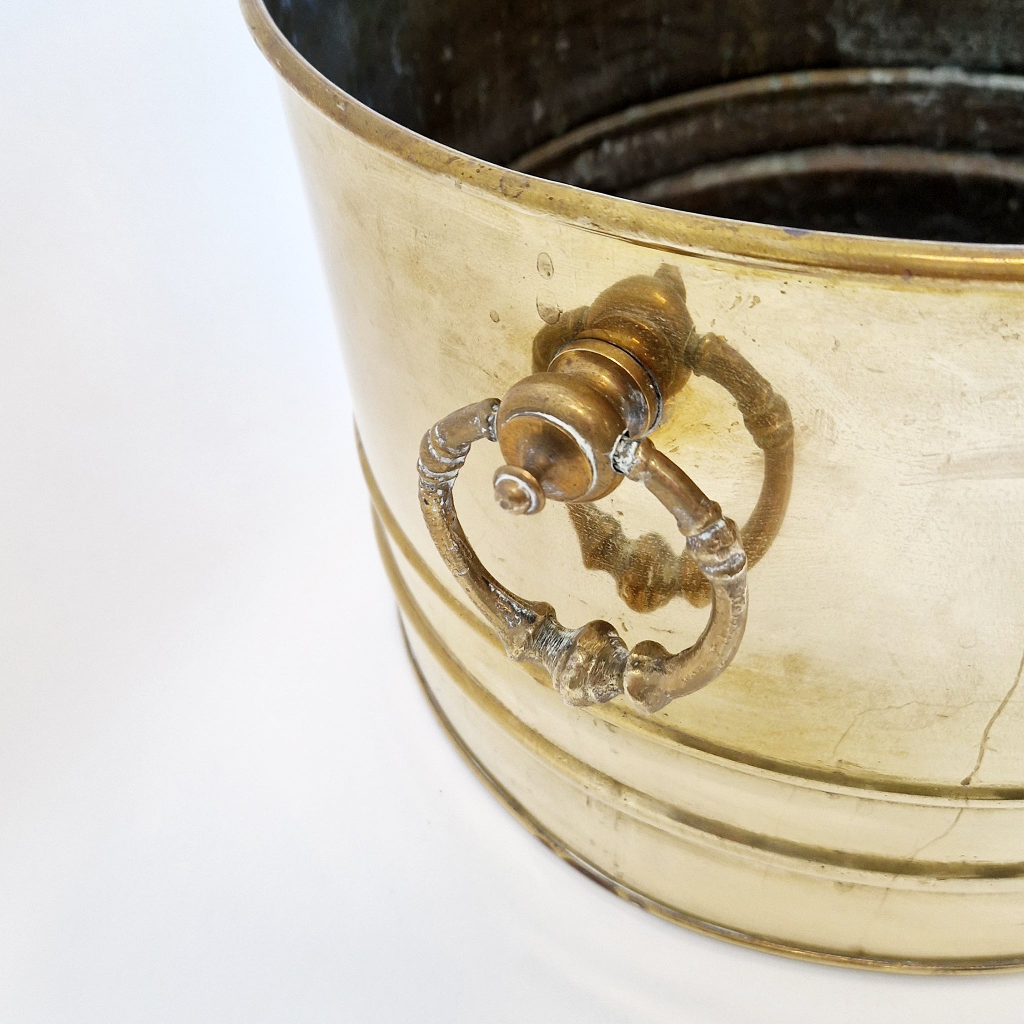 Vintage Italian brass planter