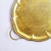 Mid-century Italian large brass tray
