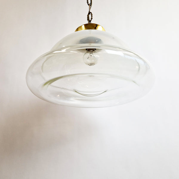 1970s Italian glass pendant light
