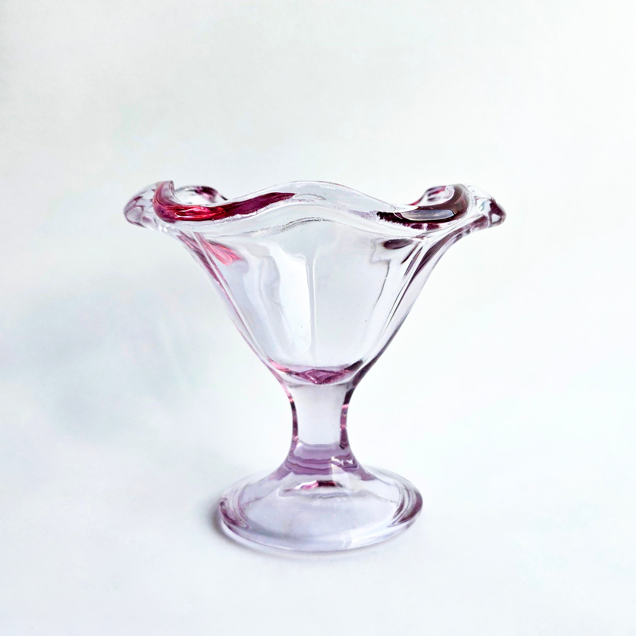 Vintage Italian glass gelato cups (set of 6)