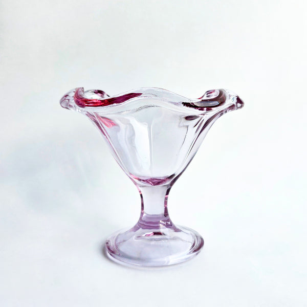 Vintage Italian glass gelato cups (set of 6)