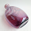 Vintage Italian scalloped lilac glass vase