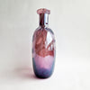 Vintage Italian scalloped lilac glass vase