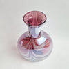 Vintage Italian scalloped lilac glass vase