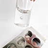 1970s cocktail glasses set in tray by Morinox
