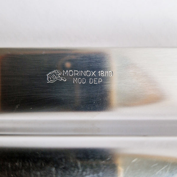 1970s cocktail glasses set in tray by Morinox
