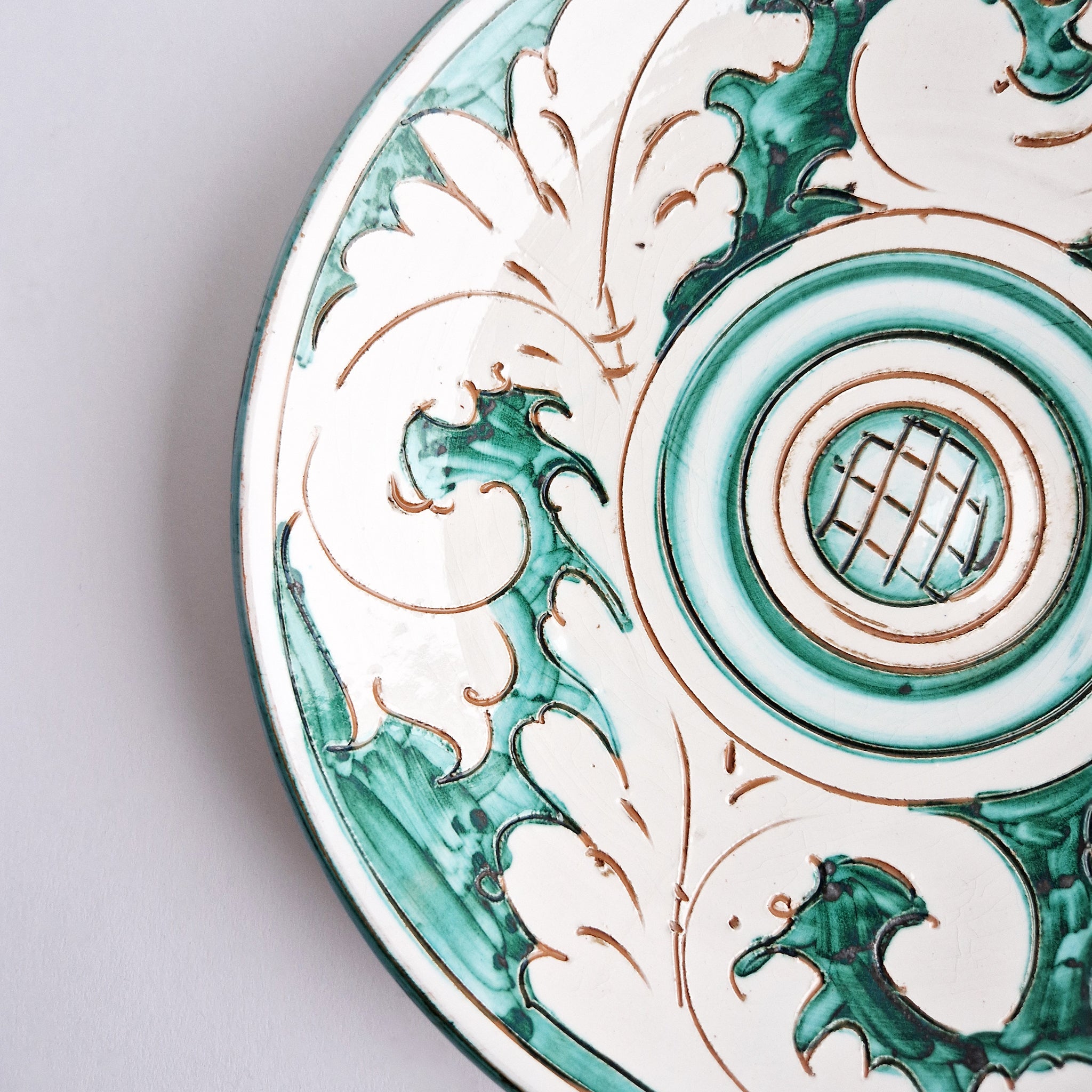 Vintage Italian ceramic plate