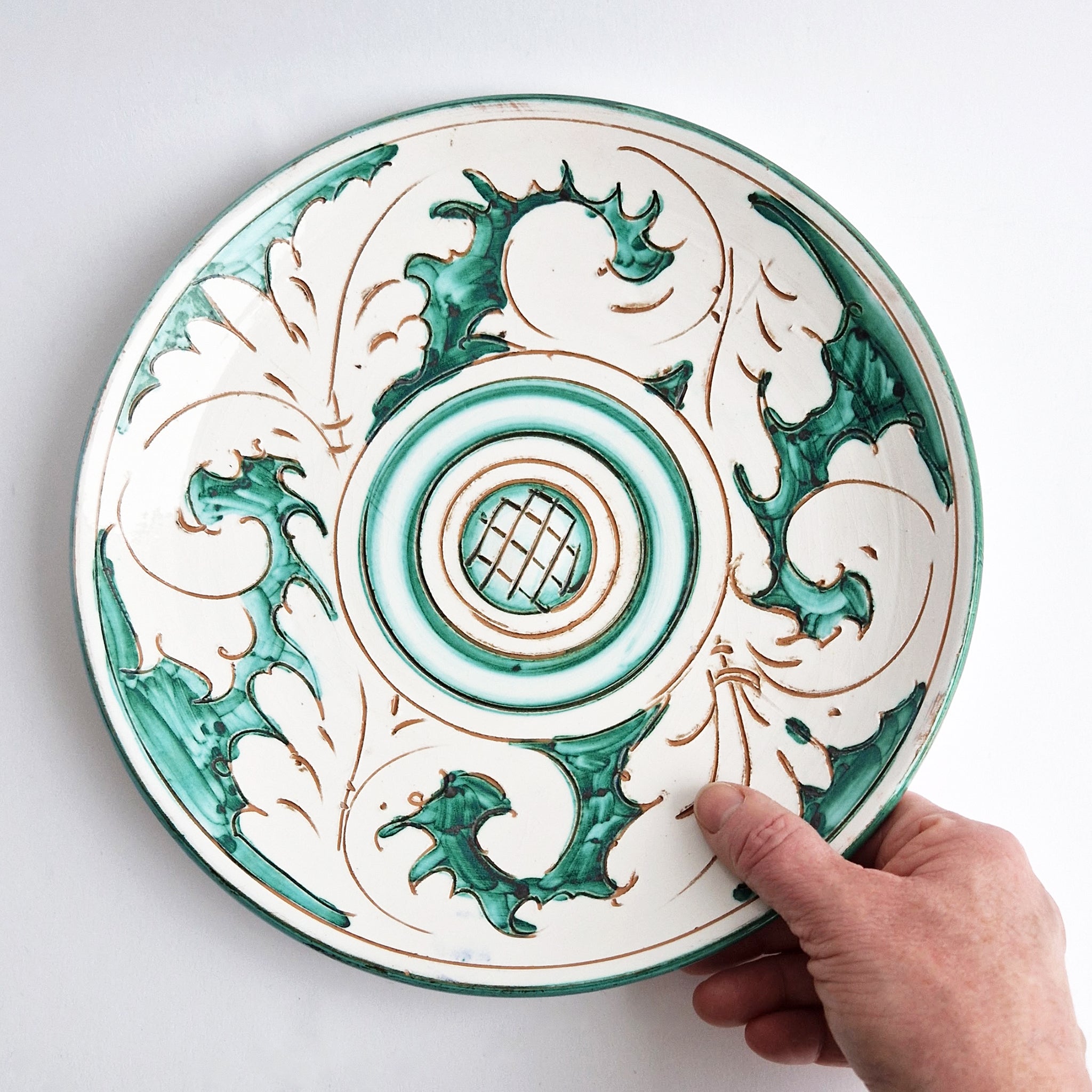 Vintage Italian ceramic plate