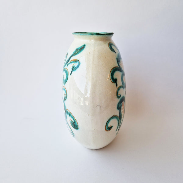 Vintage ceramic Maiolica vase