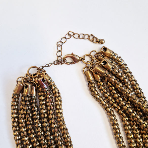 Vintage Italian multi-strand chain necklace